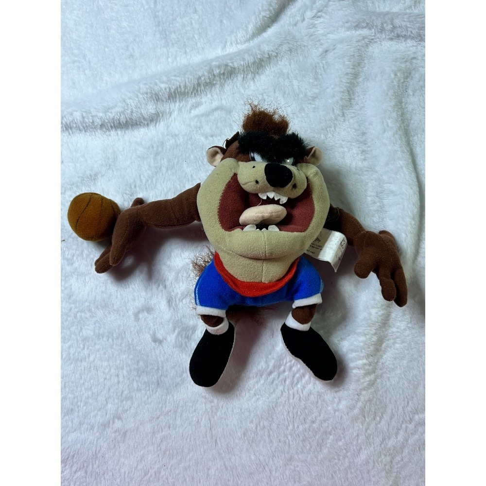 Looney Tunes Taz Basketball Plush Stuffed Animal Toy‎ 2001 Warner Bros